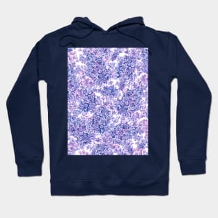 Violet watercolor lilac flowers Hoodie